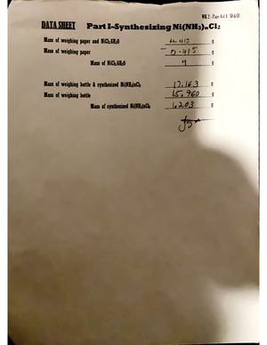 CHM+127+Experiment+1+Part+3 - CHM 127 (Section 13441) Experiment 3 ...
