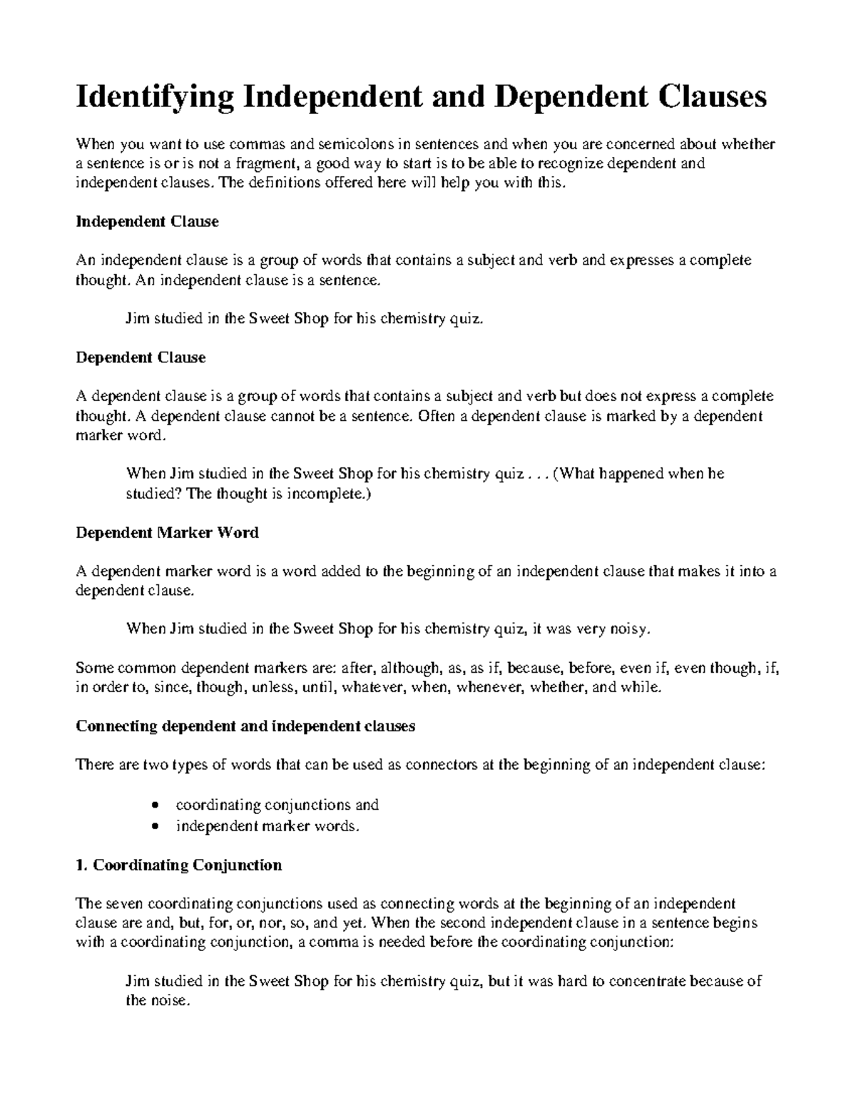 identifying-independent-and-dependent-clauses-the-definitions-offered