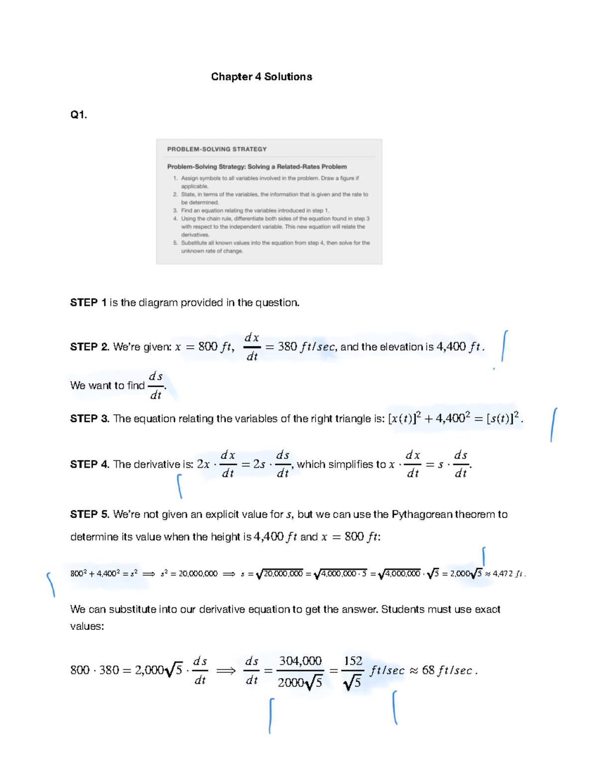 Chapter 4 Assignment Solutions 2023-09 - Chapter 4 Solutions Q1. STEP 1 ...