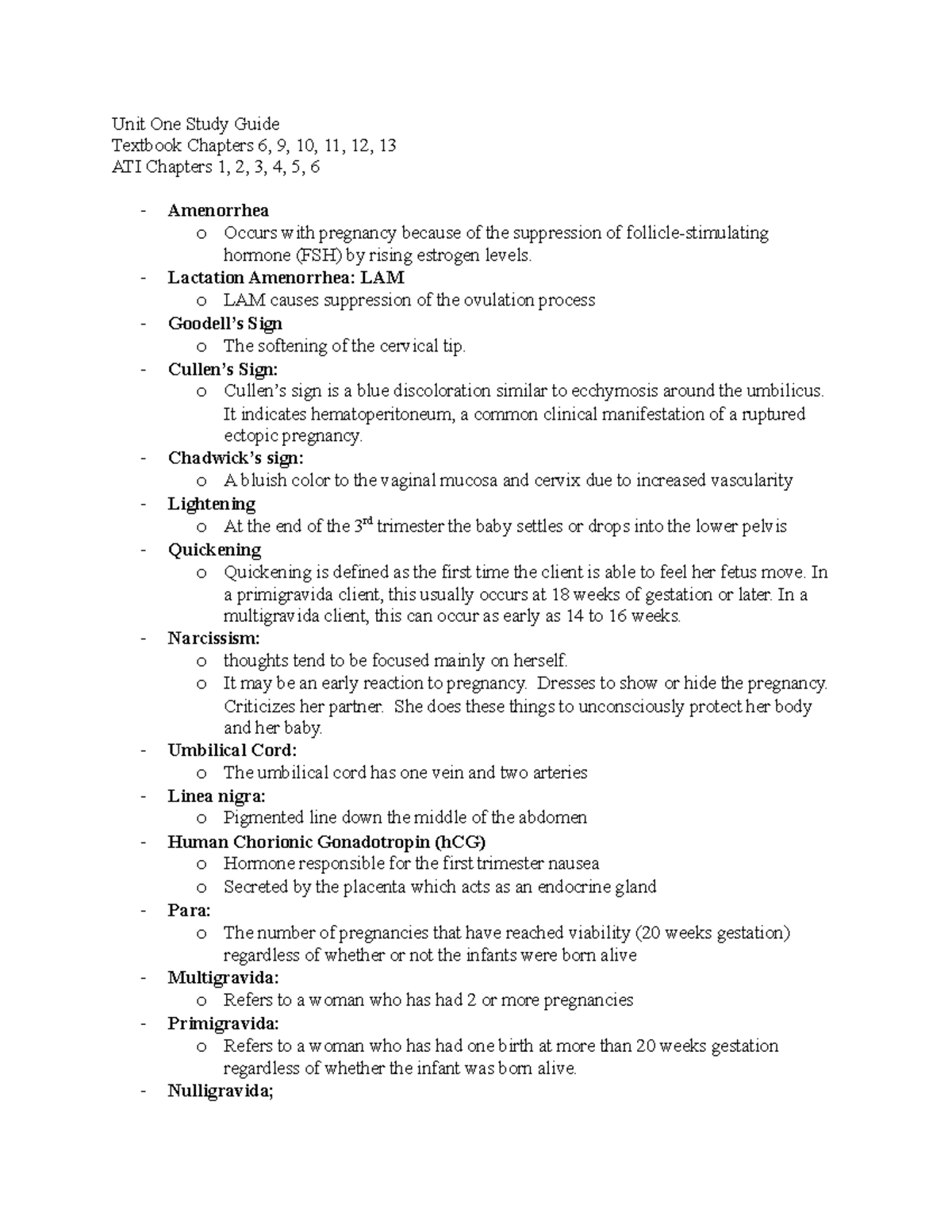 Unit One Study Guide - Notes For Unit One Test - Unit One Study Guide ...