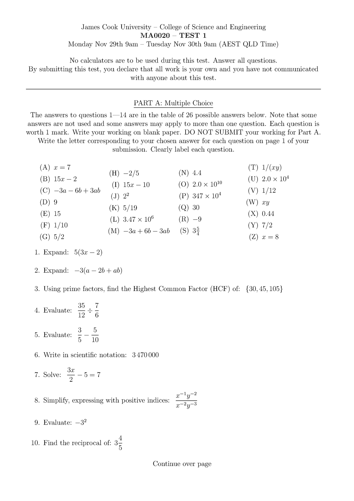 test-1-test-1-questions-james-cook-university-college-of-science