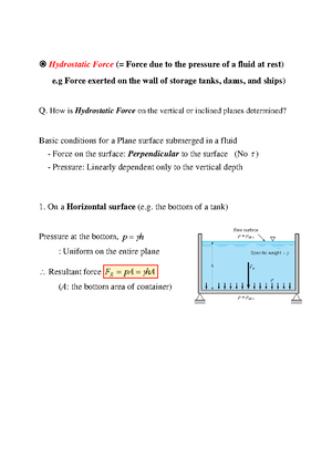 Applied thermo fluid assignment - Fluid Mechanics - Studocu