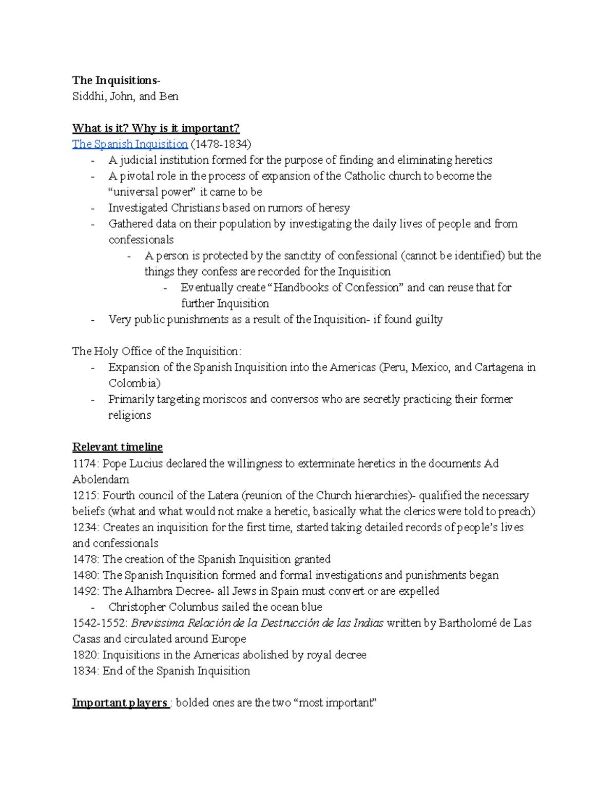 Cultures and Contexts Muslim Spain The Inquisitions Study Guide - The ...