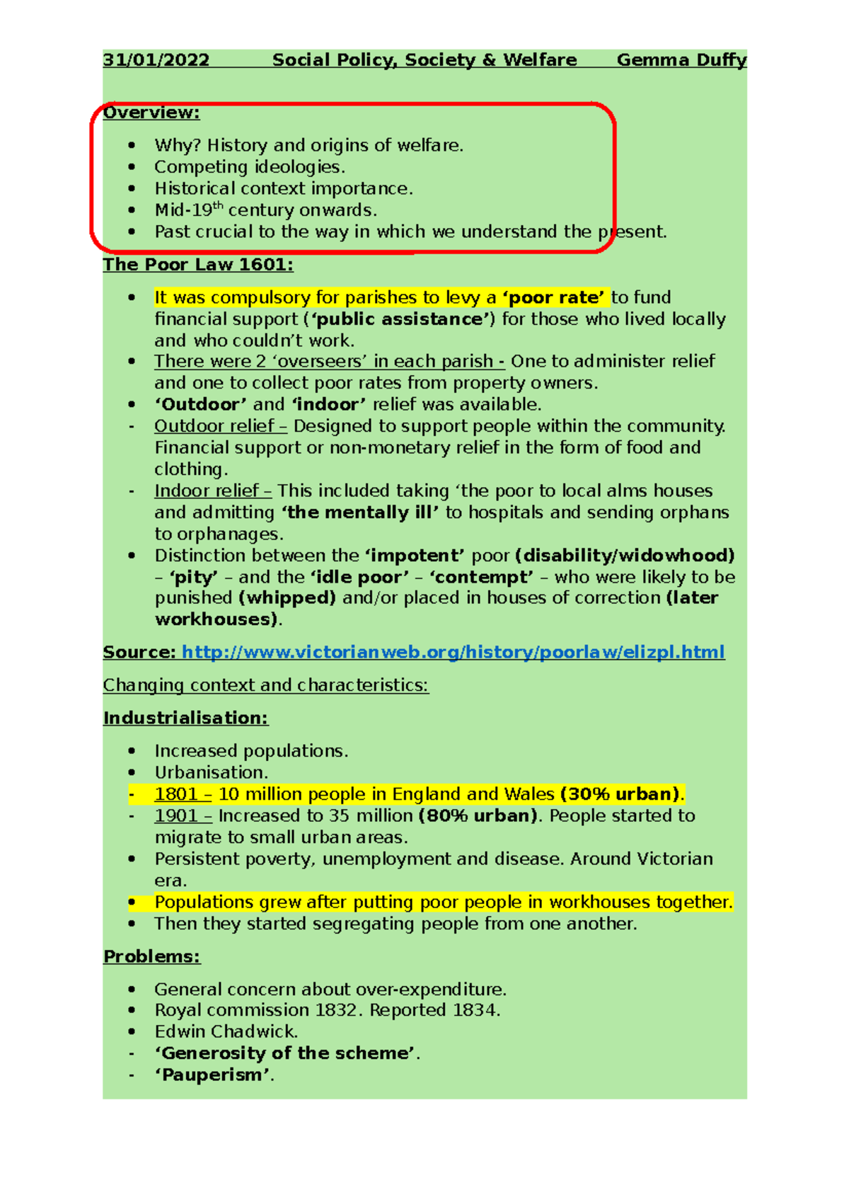 Lecture 2 History, Origins & Ideologies Overview Why? History and