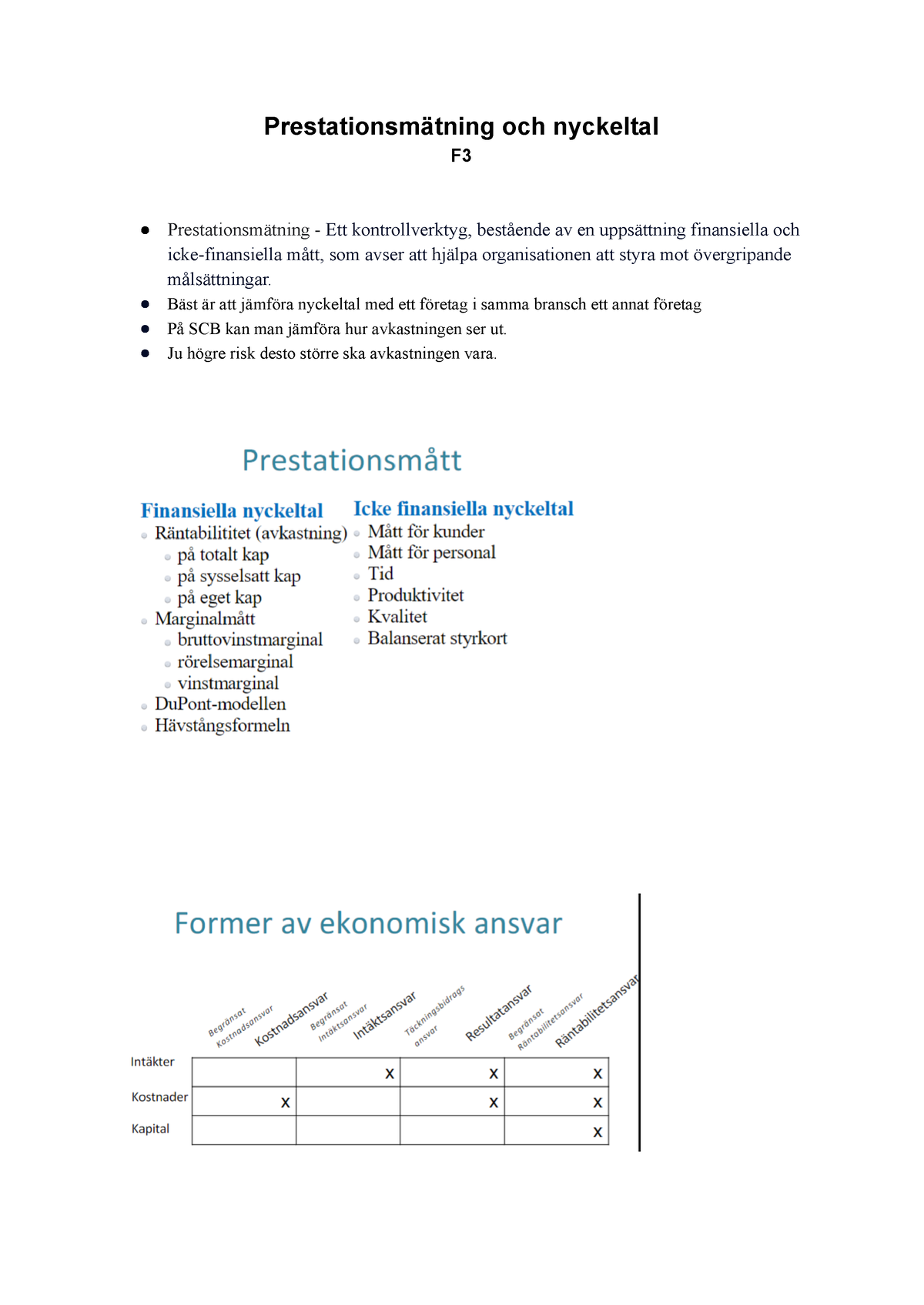 Prestationsmätning Och Nyckeltal - Prestationsmätning Och Nyckeltal F ...