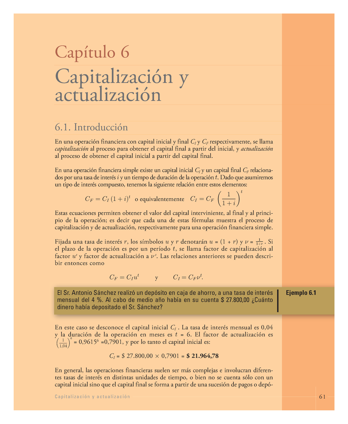 07 - Cap. 6 - Capitalizaciขn Y Actualizaciขn - C A P I T A L I Z A C I ...