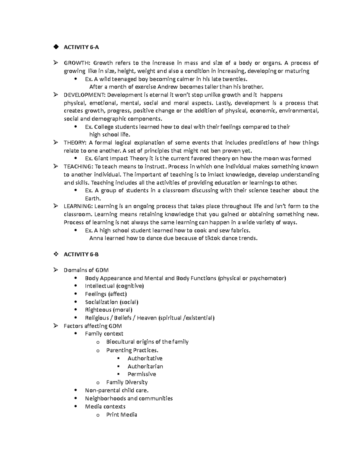 Inbound 3671124890293029233 ACTIVITY 6A GROWTH Growth refers to the