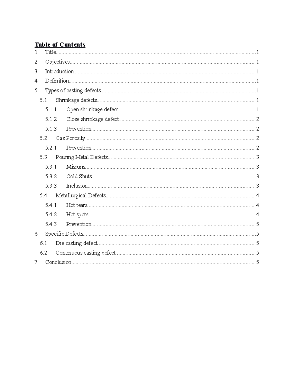 3rd report - lab manual - Table of Contents 1 - Studocu