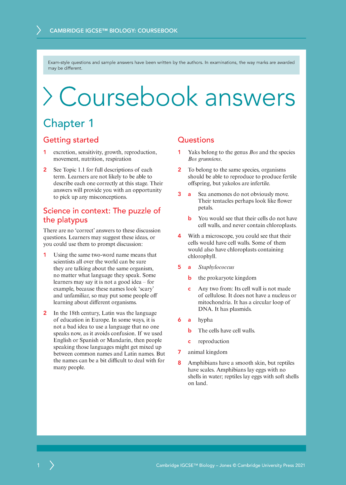 9781108936767 CB Answers - Coursebook Answers Chapter 1 Getting Started ...