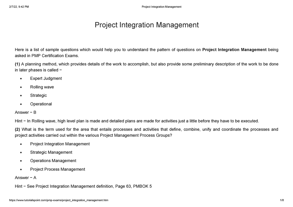 project-integration-management-project-integration-managementproject