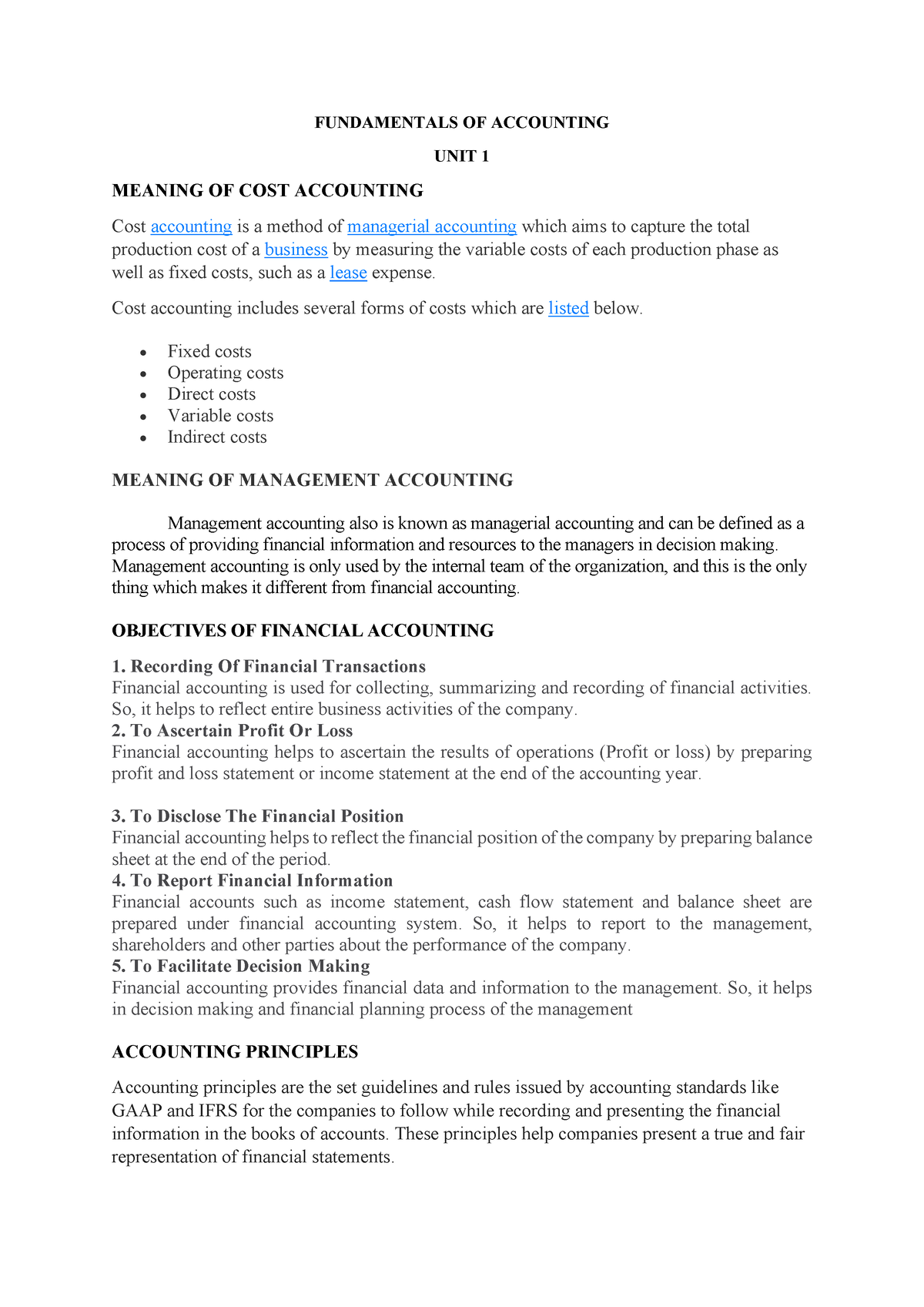 unit-1-mca-unit-1-fundamentals-of-accounting-unit-1-meaning-of-cost