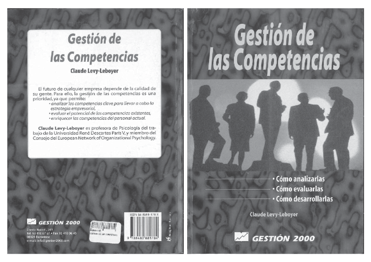 Levy-Leboyer. Gestion de las Competencias Pag 65-95 - Gestión de ...