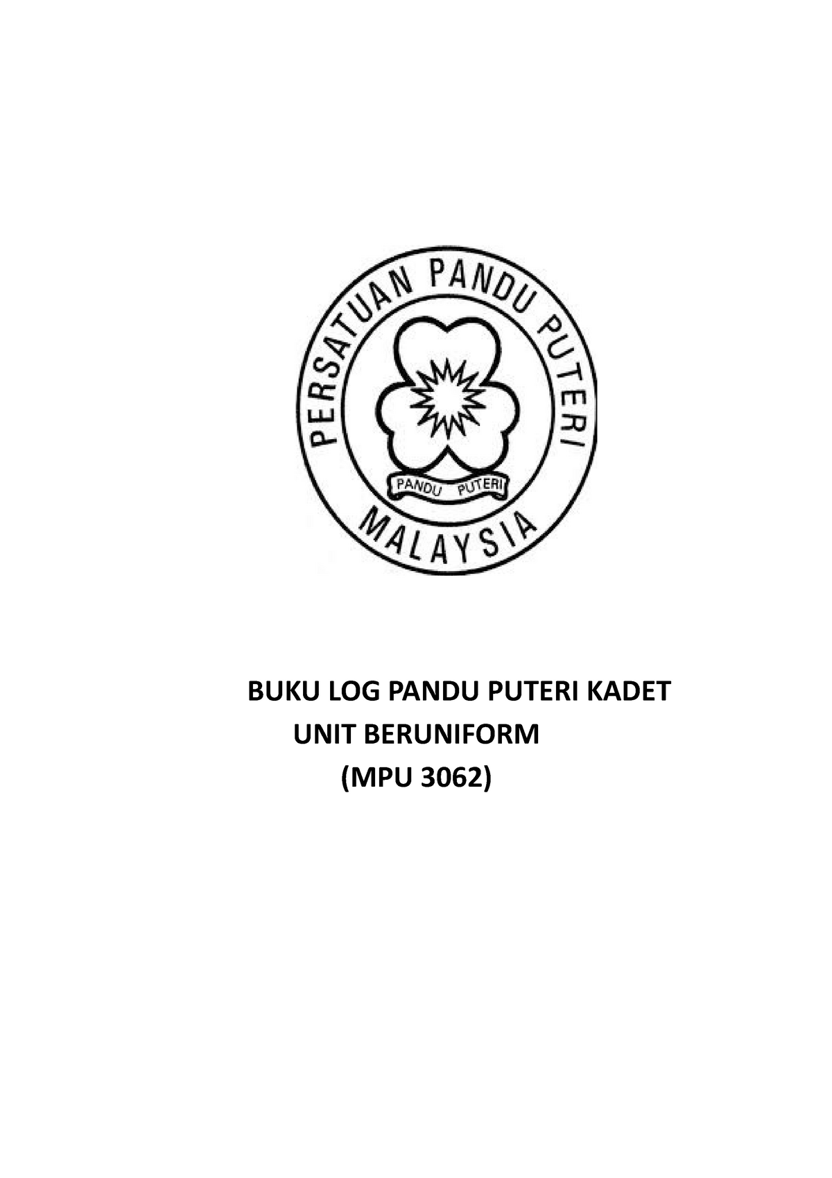 387055210 Buku Log Pandu Puteri Kadet - BUKU LOG PANDU PUTERI KADET ...