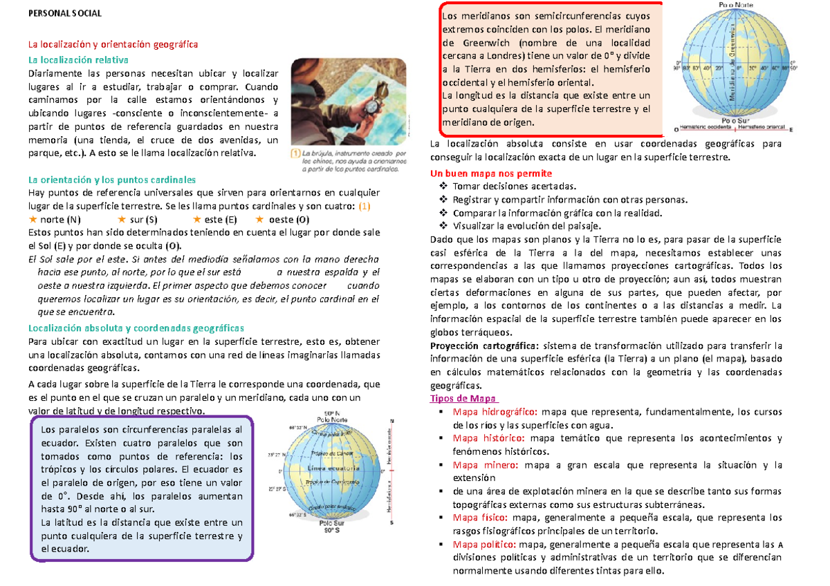 Fichas Interactivas PERSONAL SOCIAL La Localizaci n Y Orientaci n 