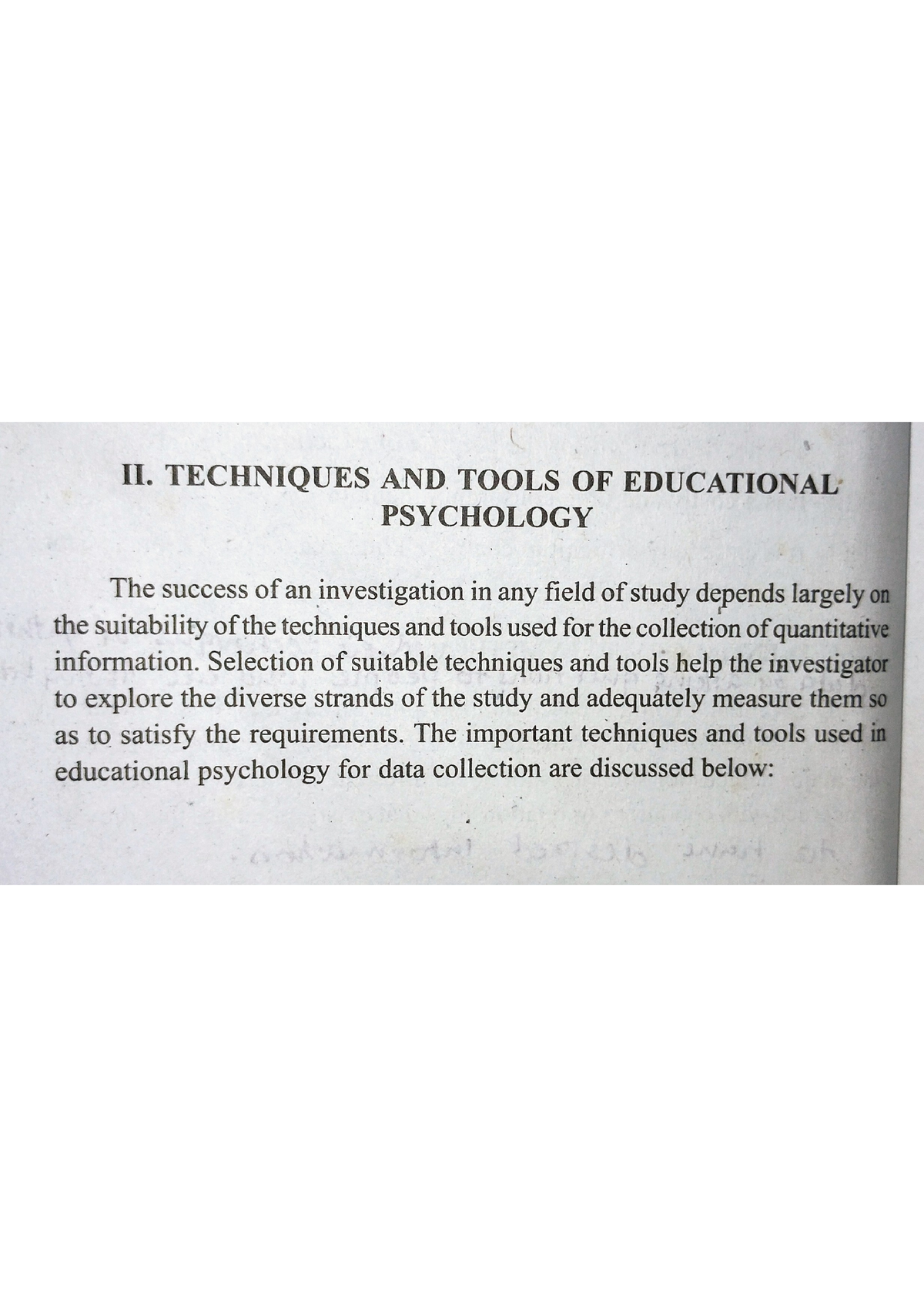 Techniques OF Educational Psychology - Bachelor Of Education - Studocu