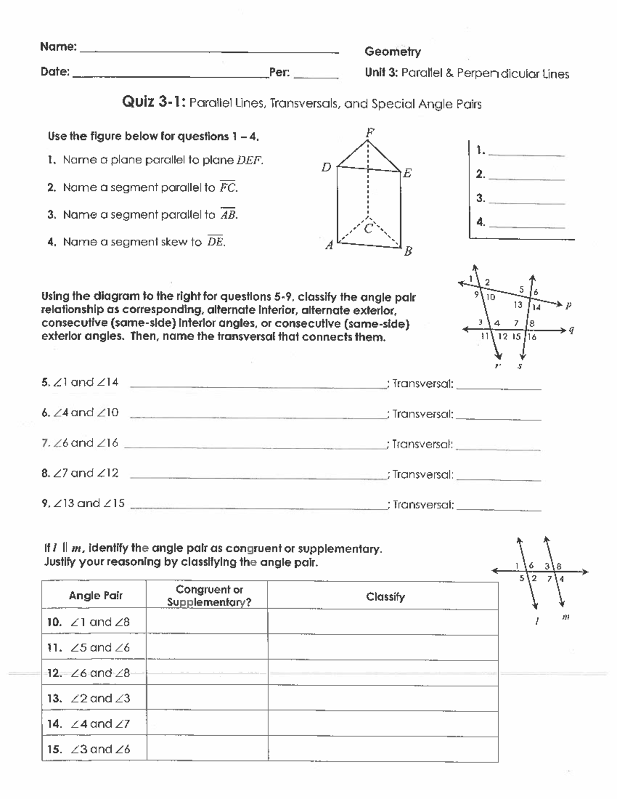 Geometry Work - Geo22 - Studocu