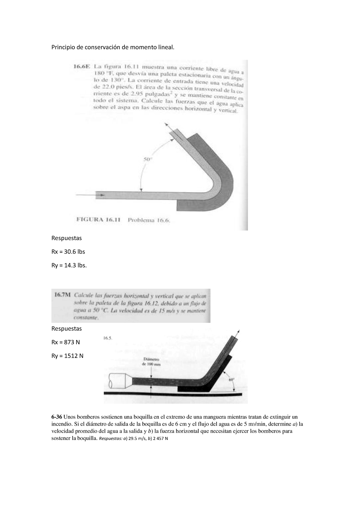 Ejercicios Practicos De Cantidad De Momento Lineal Y Conservacion De ...