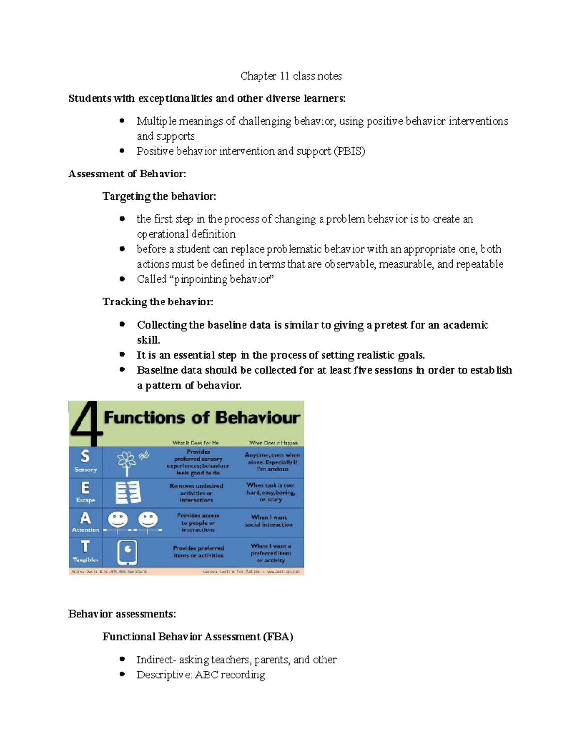 Chapter 11 Class Notes - Chapter 11 Class Notes Students With ...