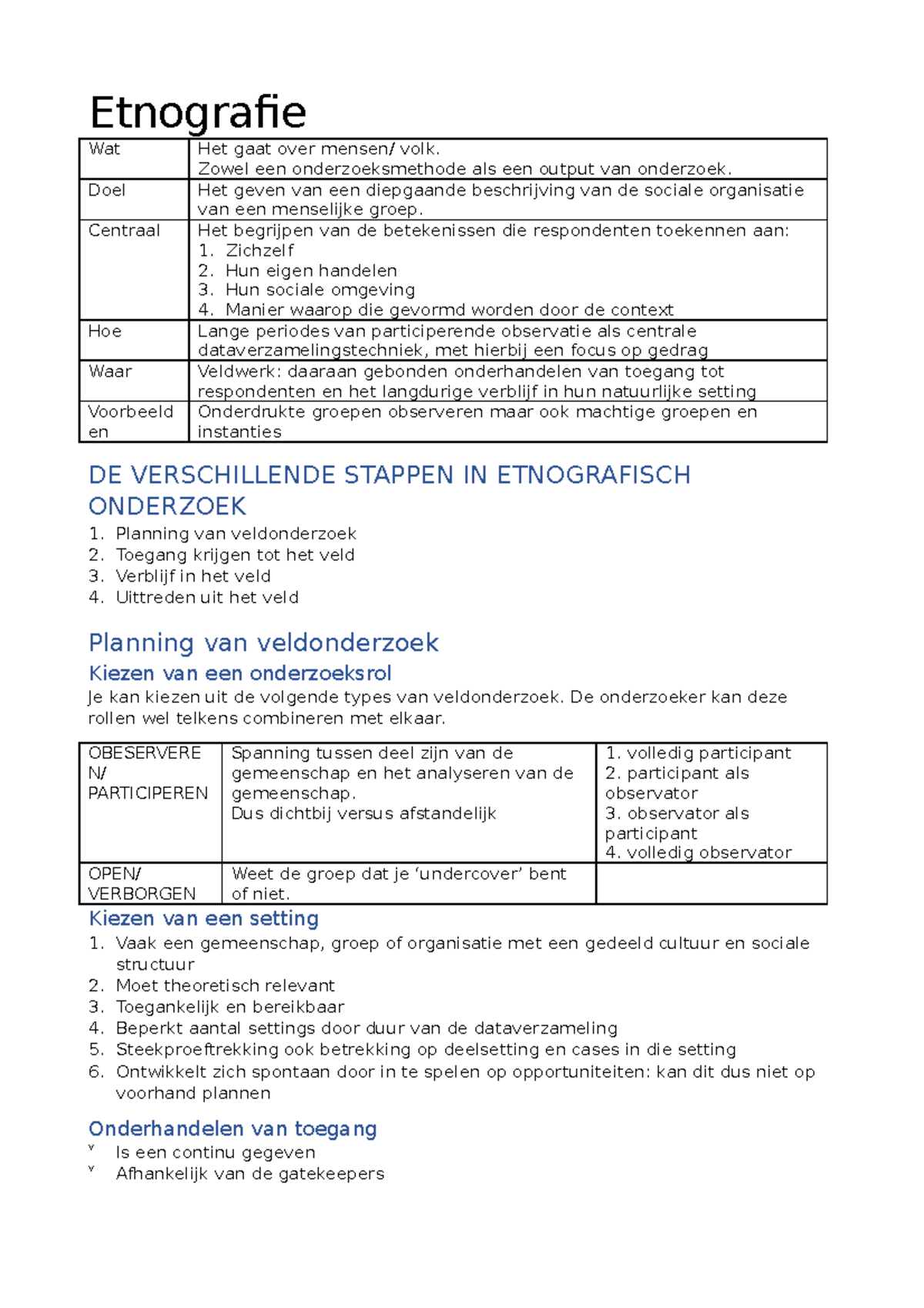 Samenvatting Inleiding Tot Kwalitatieve Onderzoekstechnieken ...