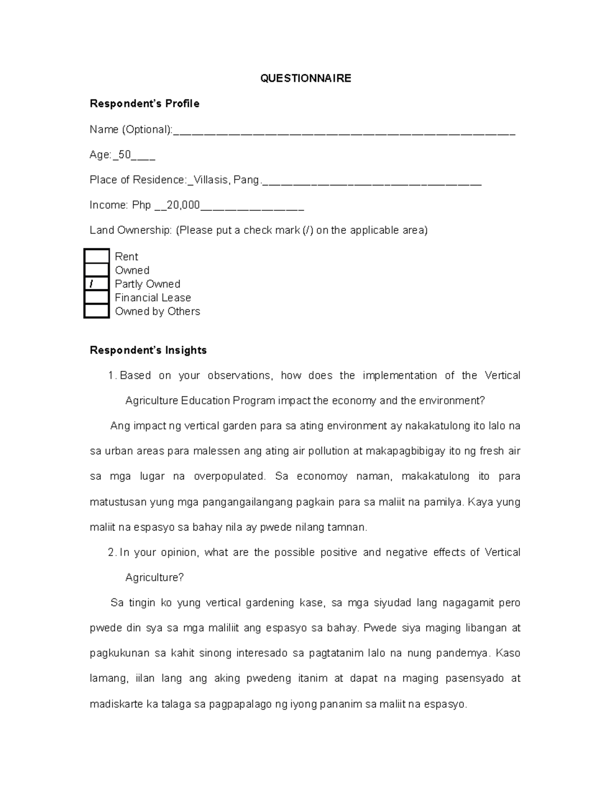 New-DOCX-Document - Wala - QUESTIONNAIRE Respondent’s Profile Name ...