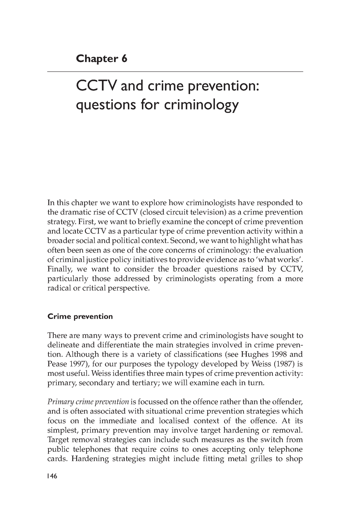 Introducing-criminology-53 - Introducing Criminology 146 Chapter 6 CCTV ...