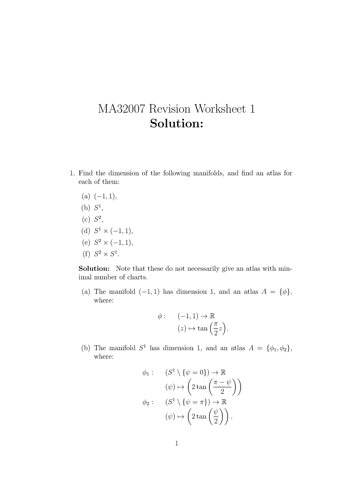 Worksheet 1 Wsheet1 Sol Studocu