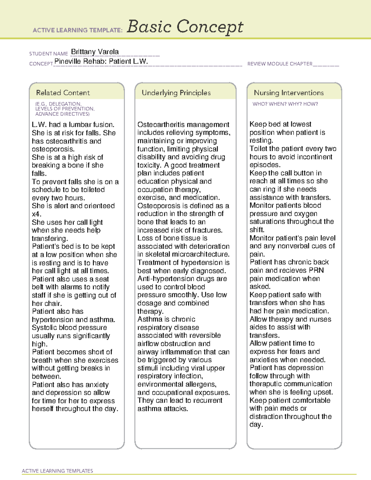 Basic Concept 4 - Course notes - ACTIVE LEARNING TEMPLATES Basic ...