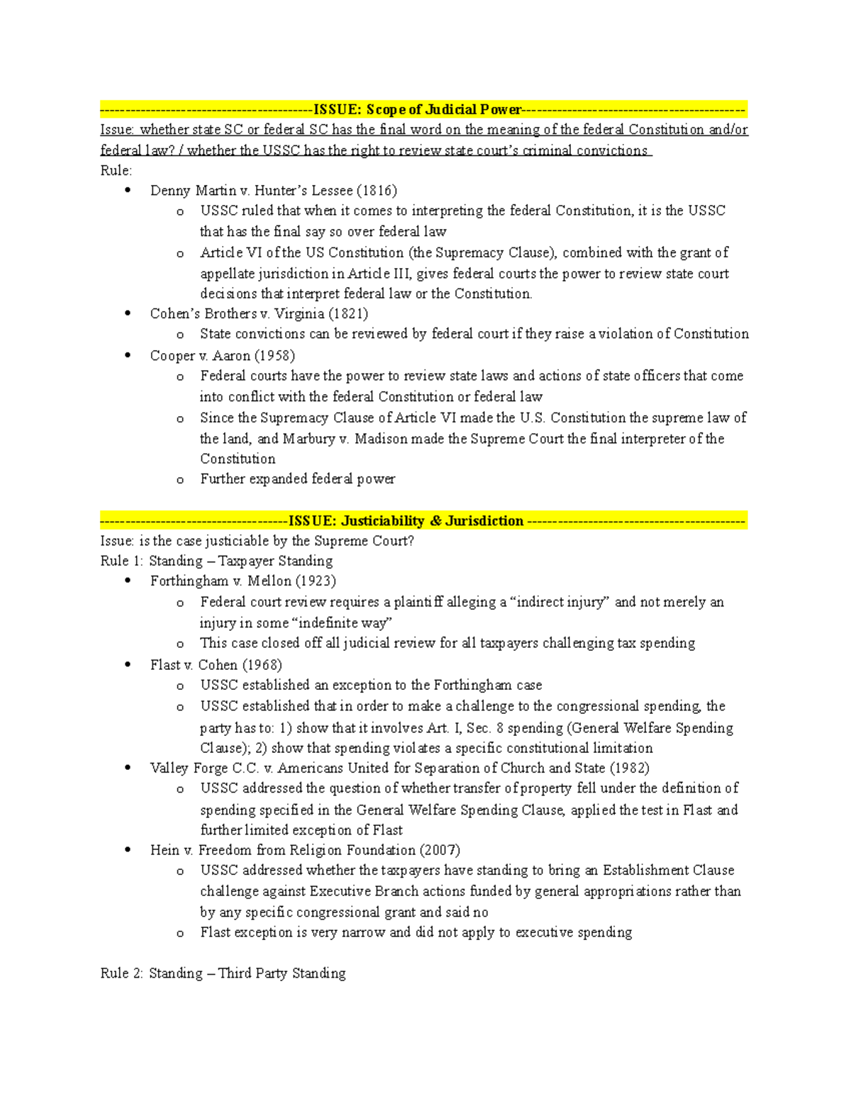 posc340-hypo-template-issue-scope-of-judicial-power-issue-whether