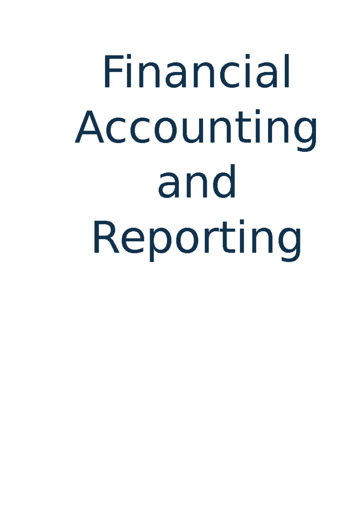 Accounting Environment - Introduction to Accounting - Financial ...