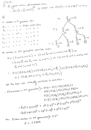 Math term final solutions - Probability and Statistics - Studocu