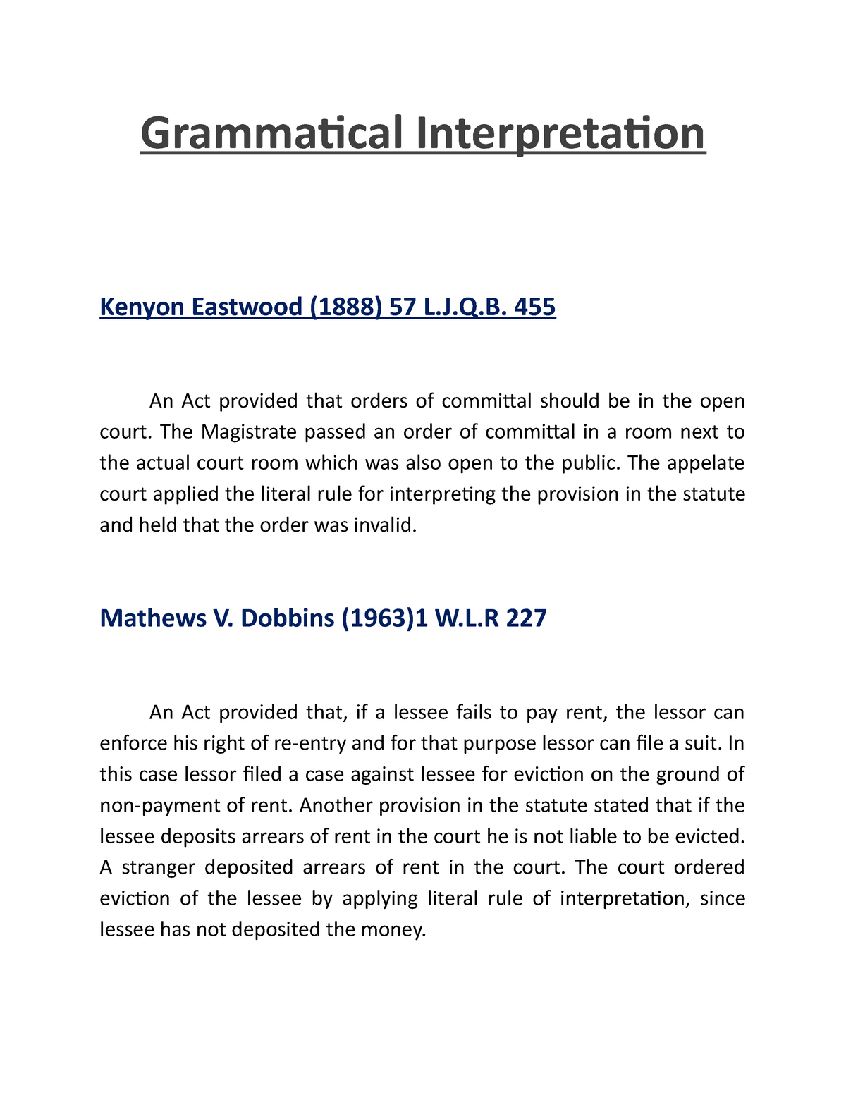 grammatical analysis thesis