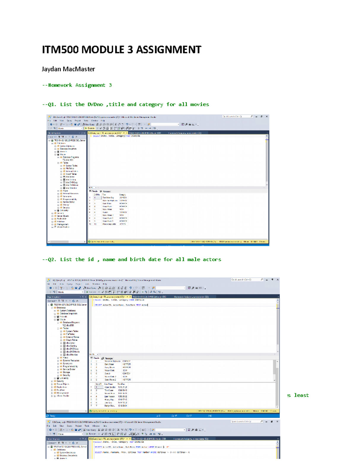 ITM500+ Module+3+ Assignment - ITM500 MODULE 3 ASSIGNMENT Jaydan ...