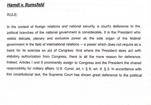 Hamdi v clearance rumsfeld case brief