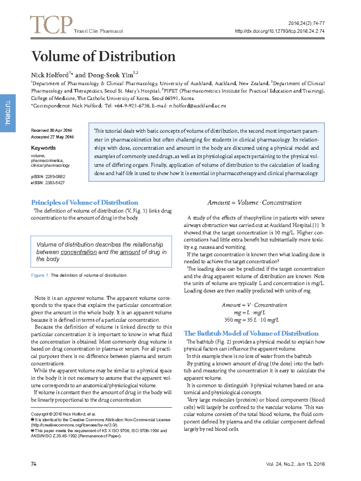 Article Volume of Distribution a9f11e798416 e32004 f68656 d499461 f ...