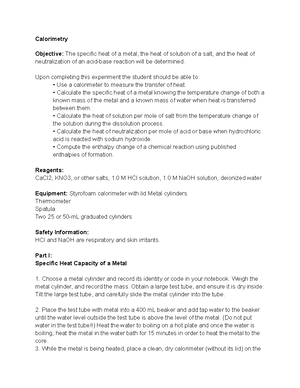 CHM-151 General Chemistry I Notes - I. Introduction to General ...