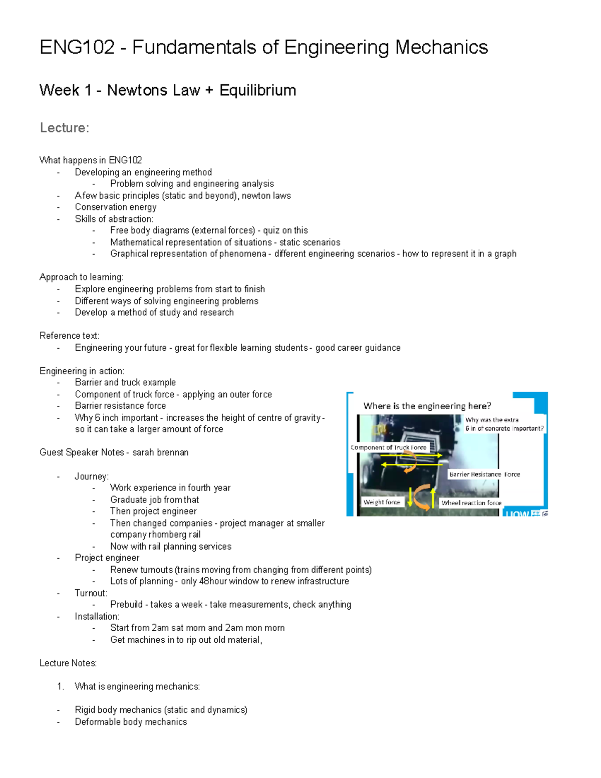 ENG102 - Notes For ENGG102 Lectures - ENG102 - Fundamentals Of ...