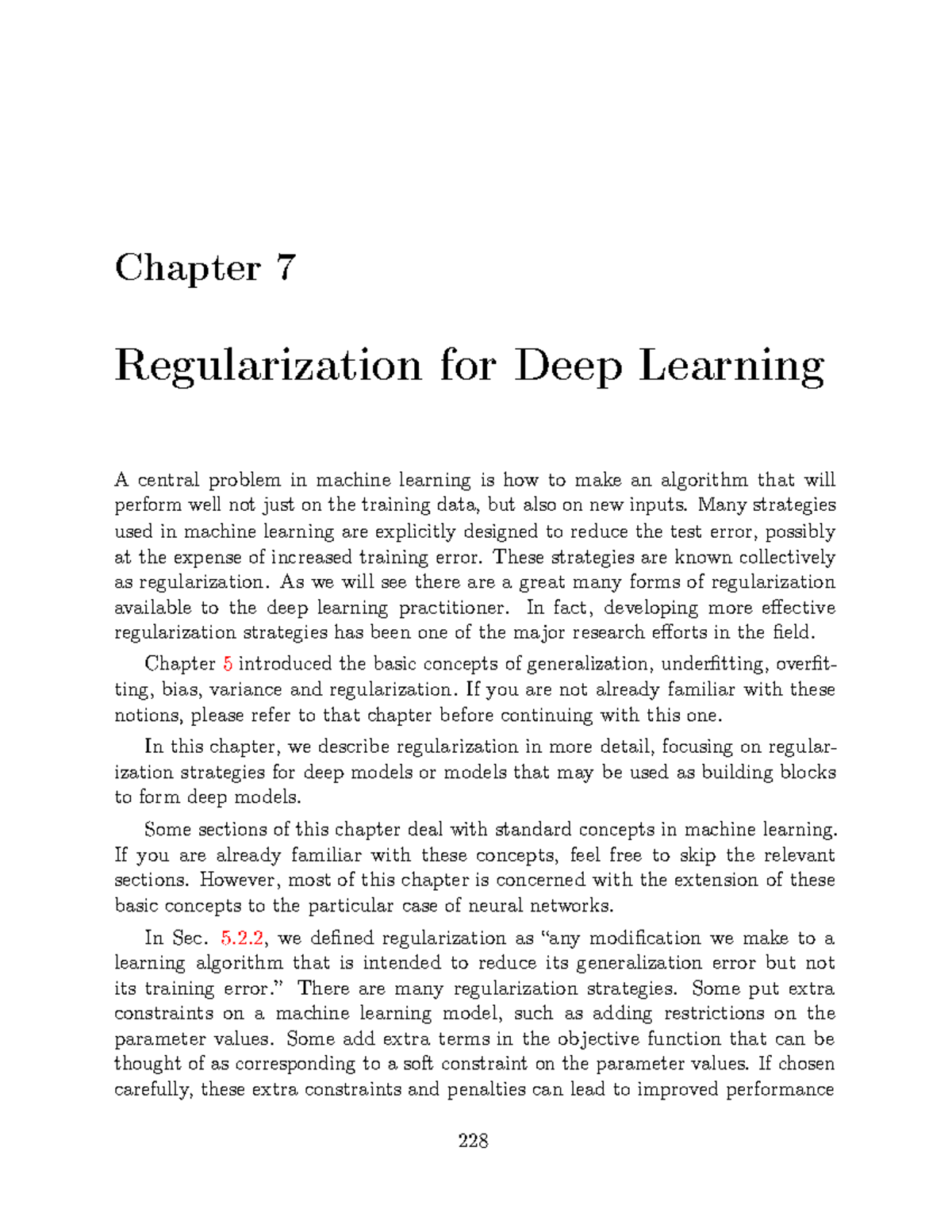 Regularization - Summary Deep Learning - Chapter 7 Regularization for ...