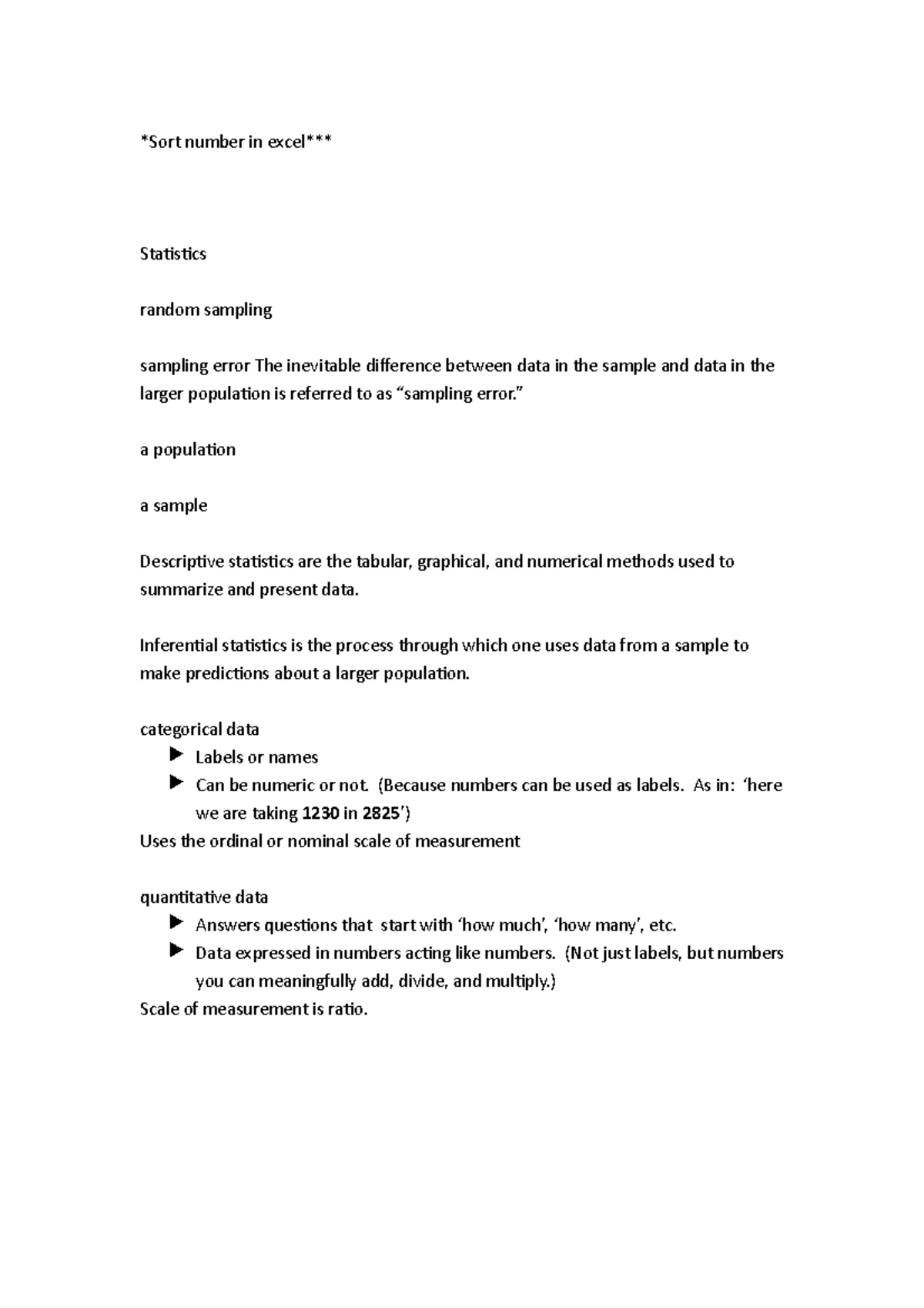 notes-week1-practice-sort-number-in-excel-statistics-random