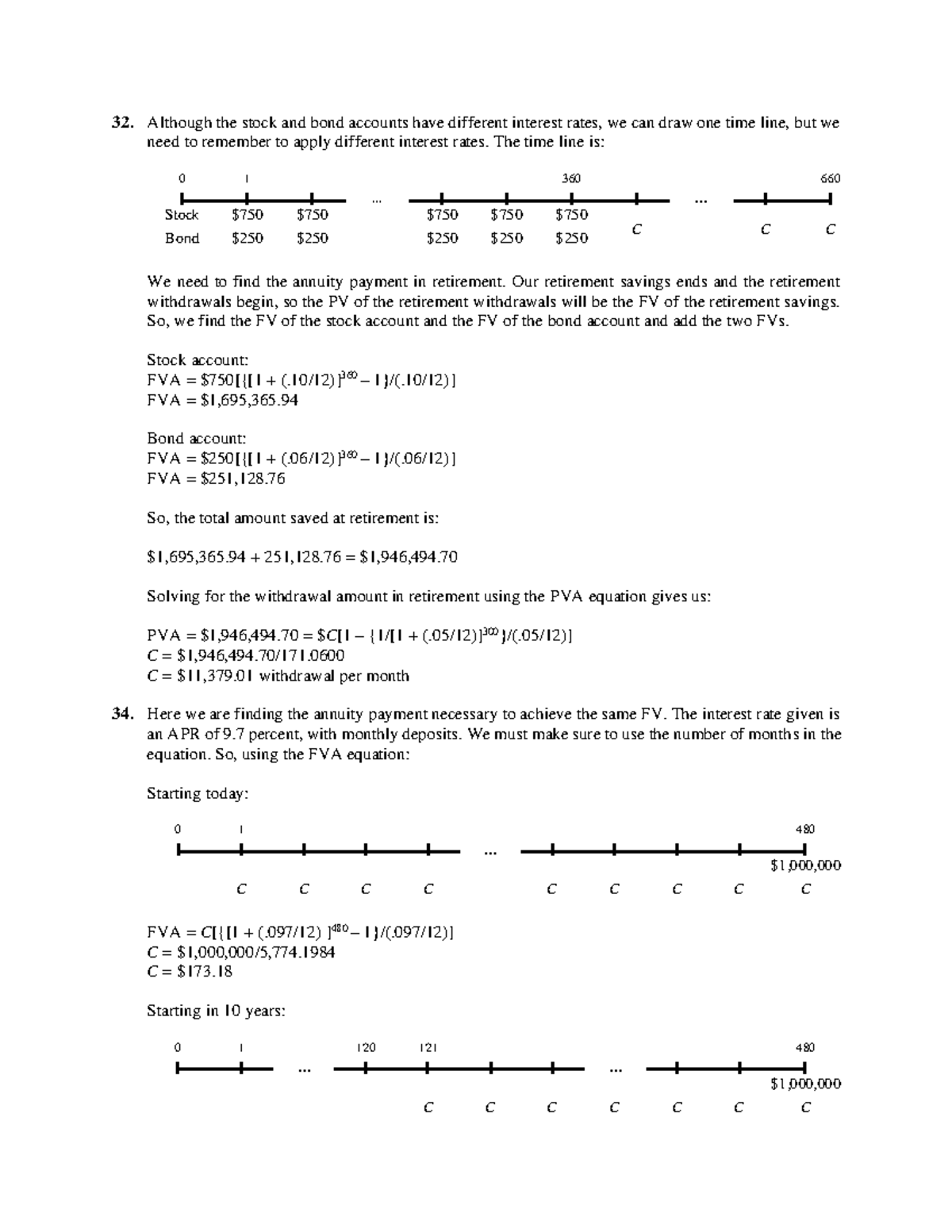 ross 재 무 관 리 6장 - 32. Although the stock and bond accounts have ...