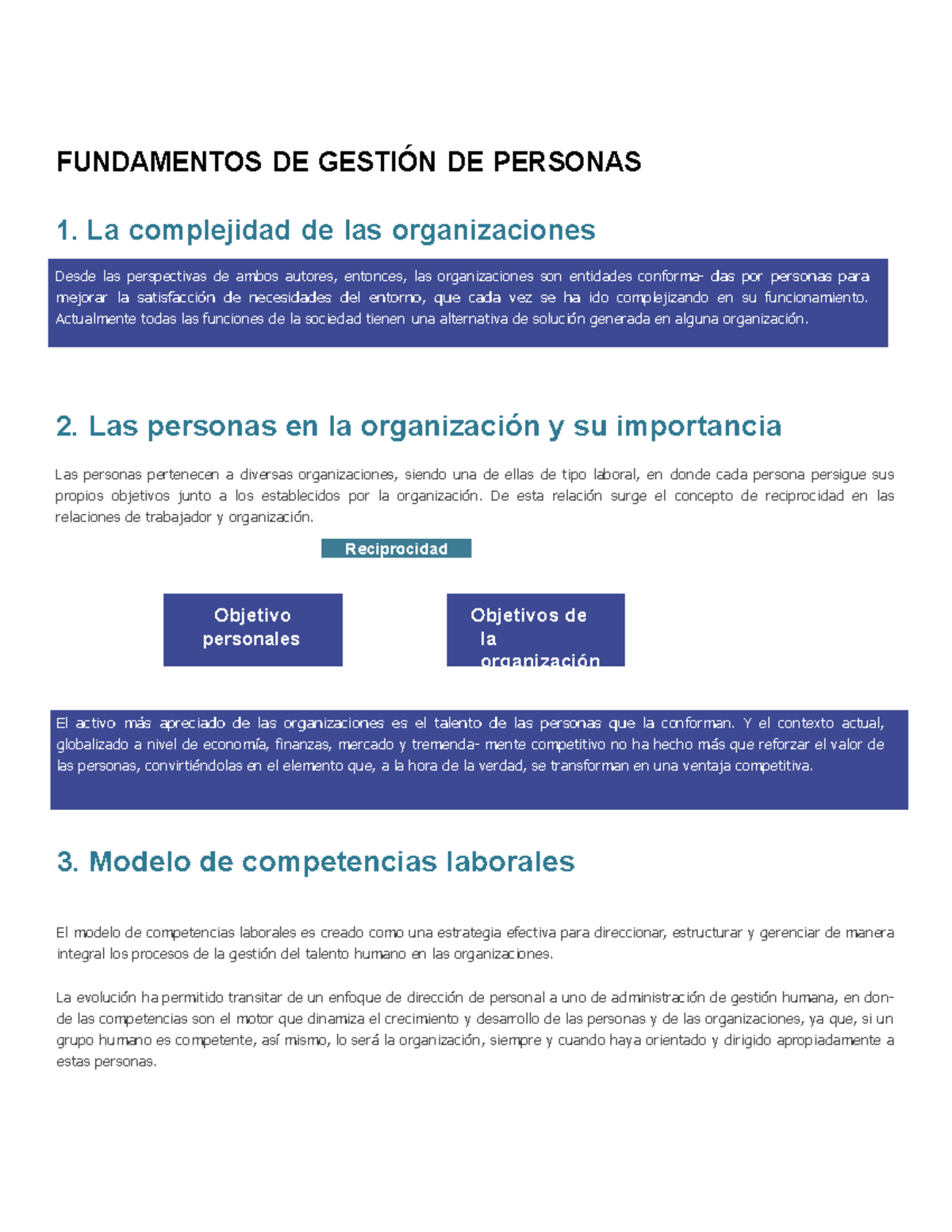1 GestióN DE Personas - materia - FUNDAMENTOS DE GESTIÓN DE PERSONAS 1 ...