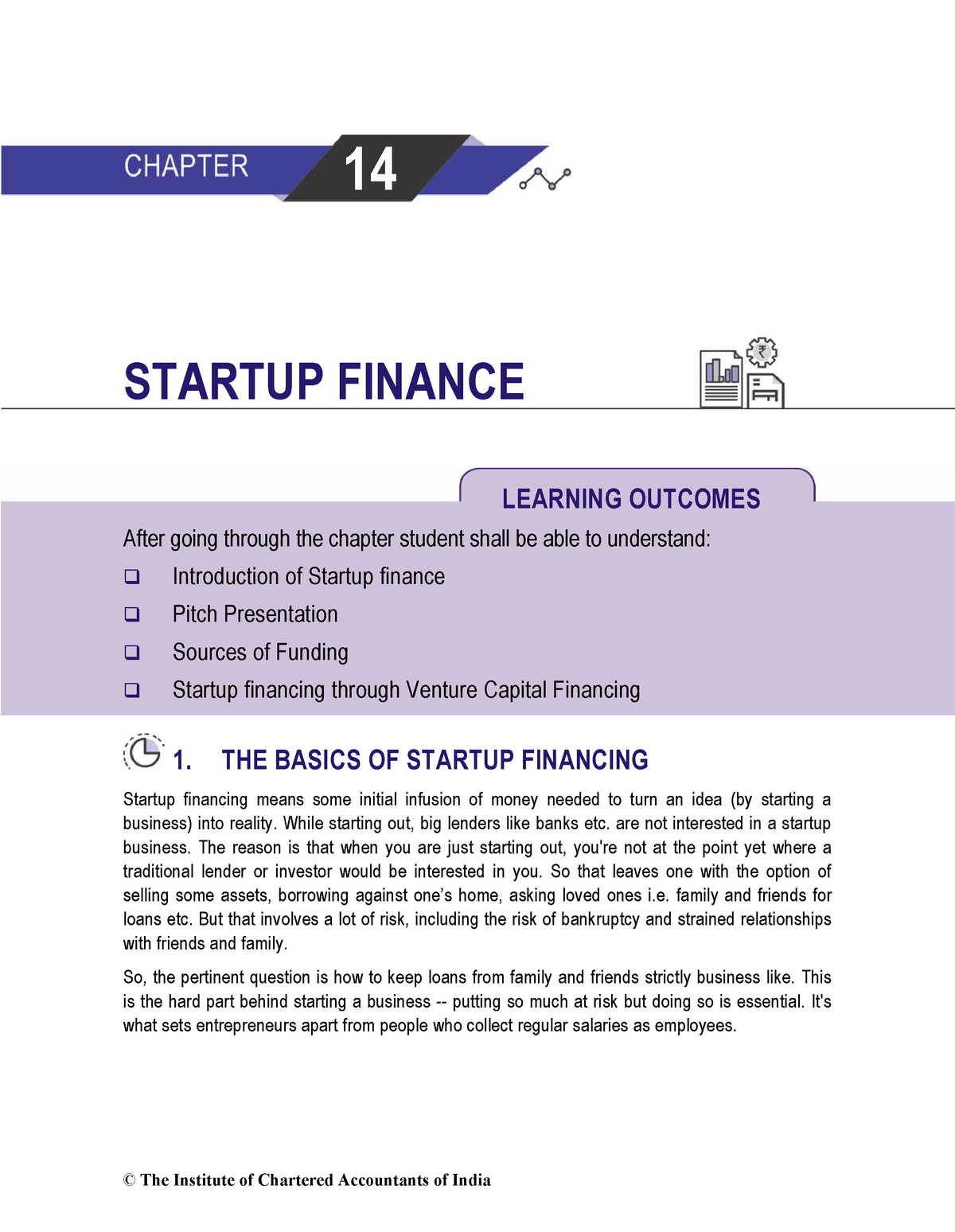 Startup Finance - Mmmmmmm - 14 STARTUP FINANCE LEARNING OUTCOMES After ...