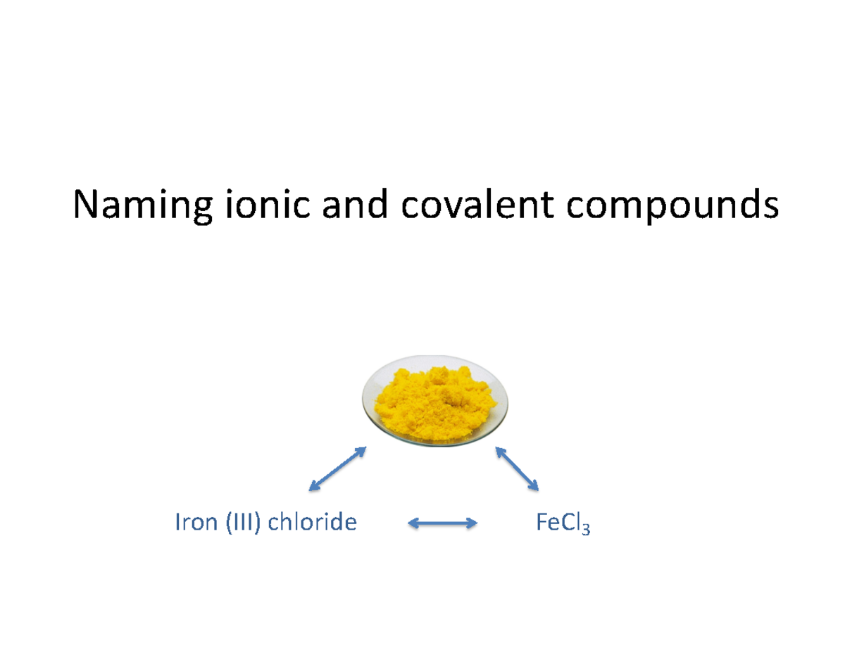 403F23class 9naming Naming ionic and covalent compounds Iron (III