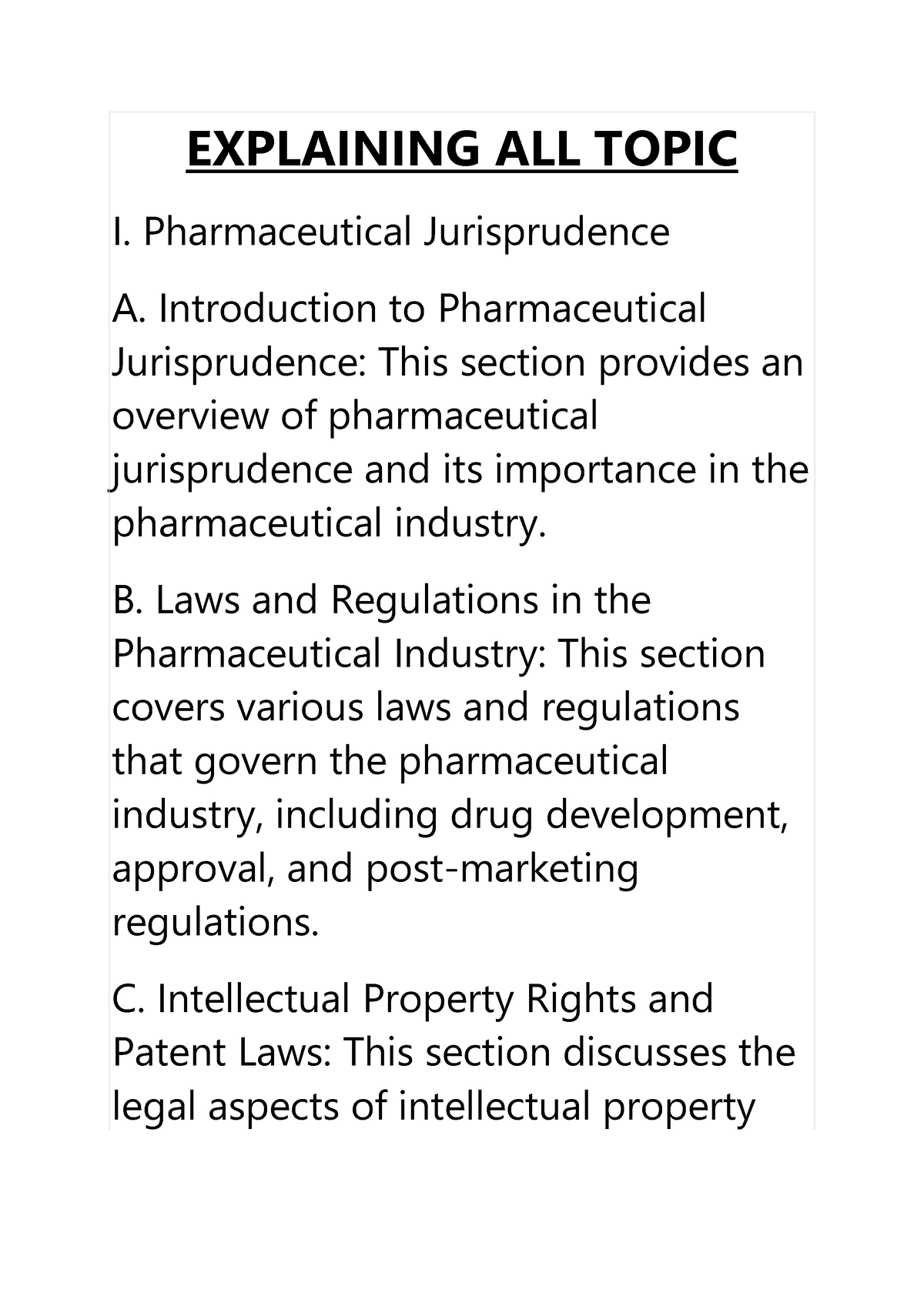 Pharmaceutical Jurisprudence And Ethics 4 - EXPLAINING ALL TOPIC I ...