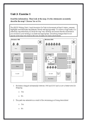 Unit 7 - Grammar Vocabulary - Unit 7: Exercise 1 Match the words and ...