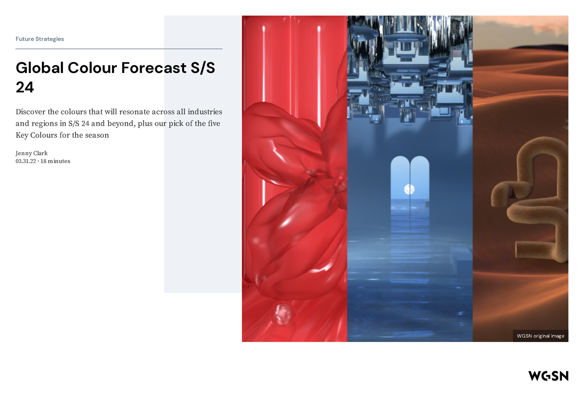 Global Colour Forecast S S 24 Future Strategies Global Colour