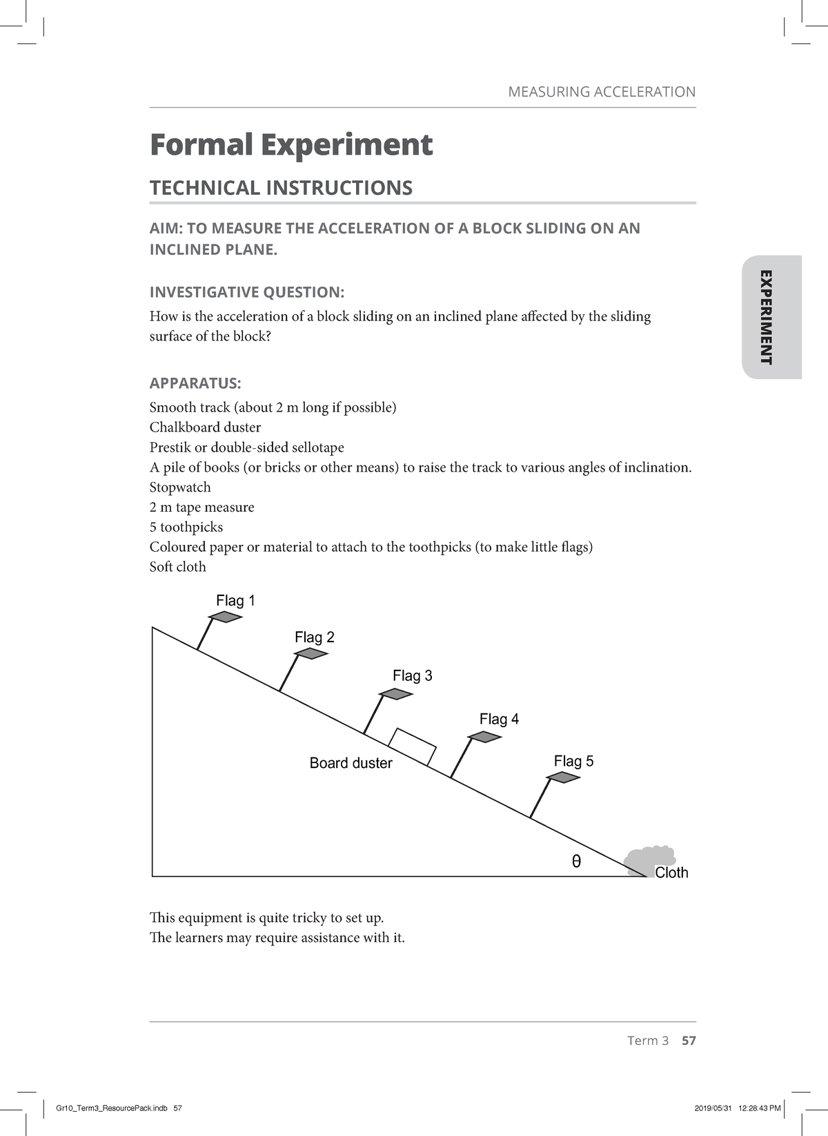 grade 10 physical science experiment term 3