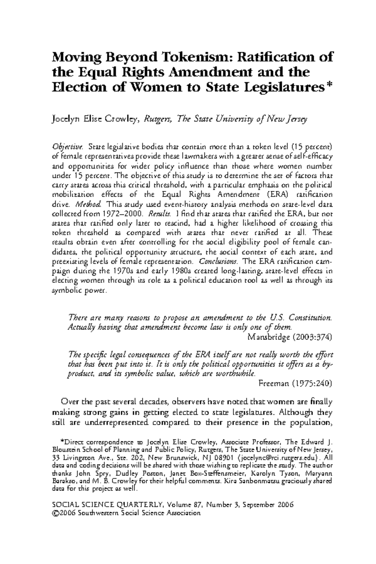 Moving Beyond Tokenism history secondary - Moving Beyond Tokenism ...