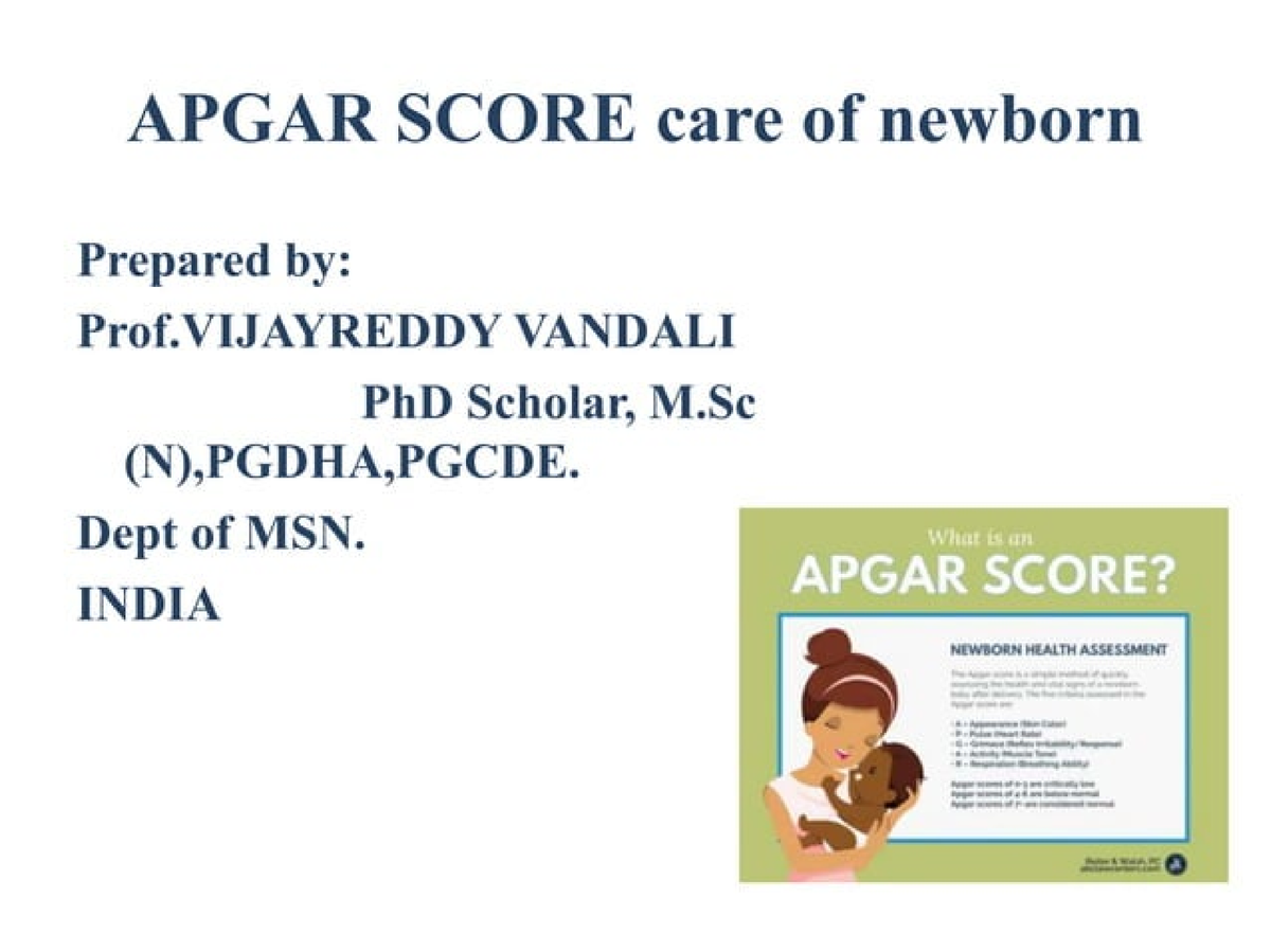 apgar-score-bsc-nursing-studocu