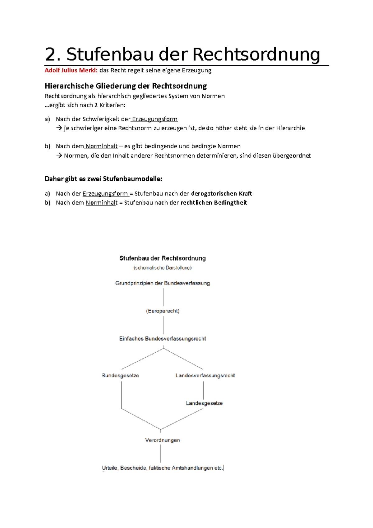 2. Stufenbau Der Rechtsordnung - 2. Stufenbau Der Rechtsordnung Adolf ...