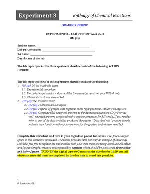 E9 electrochemistry Report, 100% - EXPERIMENT 9 – LAB REPORT Worksheet ...